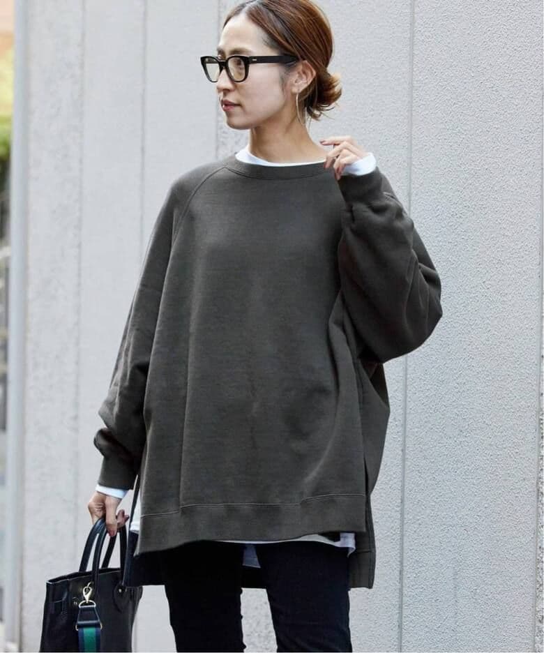 フレームワーク　ラグランポンチョスエット