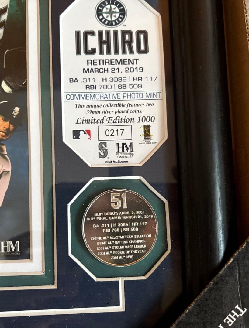 J*S様 世界限定1,000枚 イチローフォト ミント