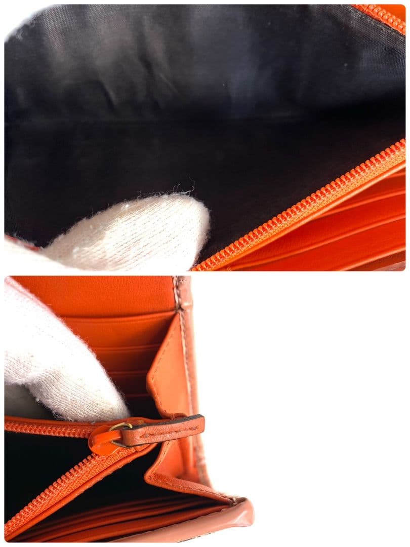 【美品】GUCCI GGスプリーム 長財布 リボン ゴールド金具 エナメル