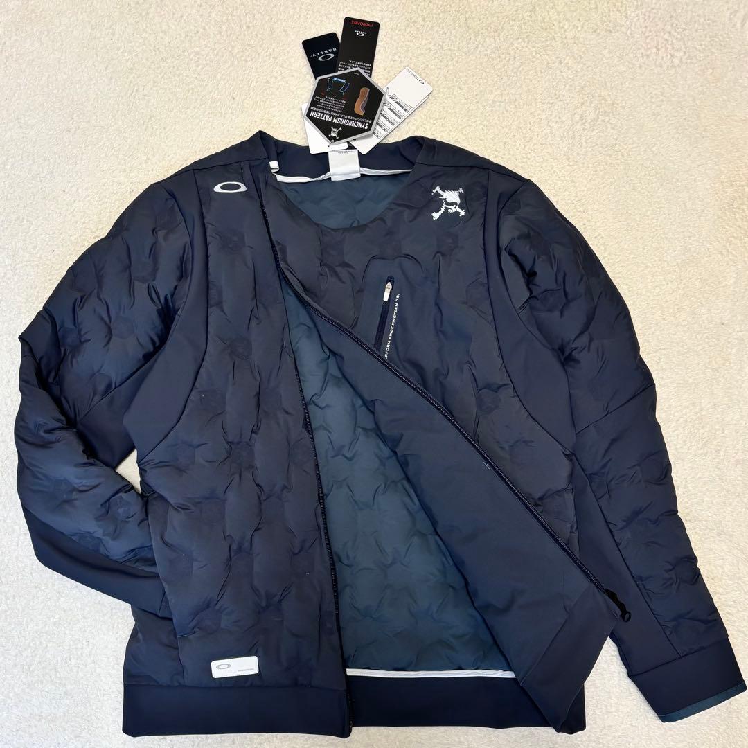 未使用品 オークリー ゴルフ 軽量 ストレッチ ダウンジャケット L