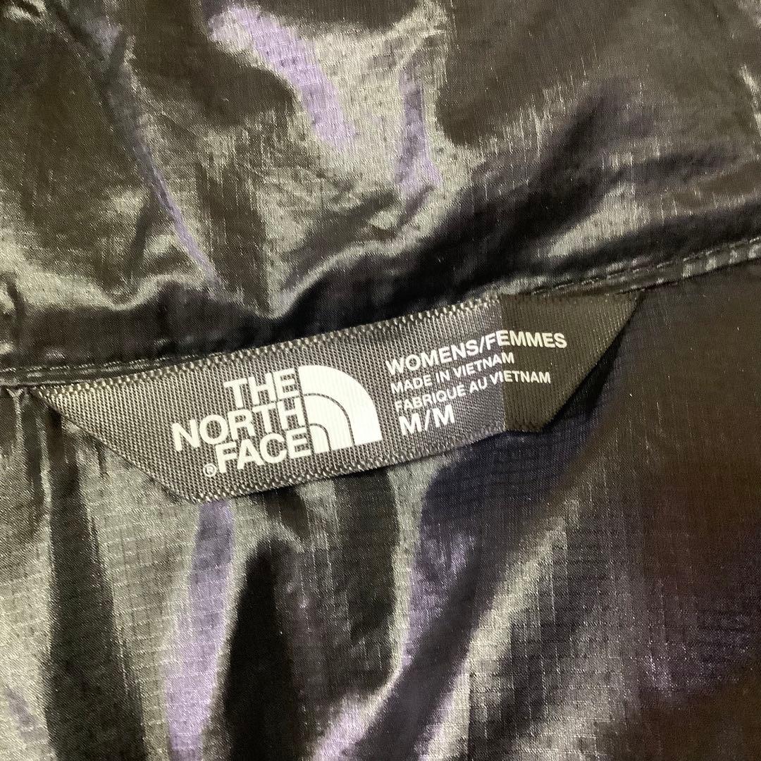 美品 ノースフェイス 中綿ベスト THERMOBALL 刺繍ロゴ ブラック 黒L