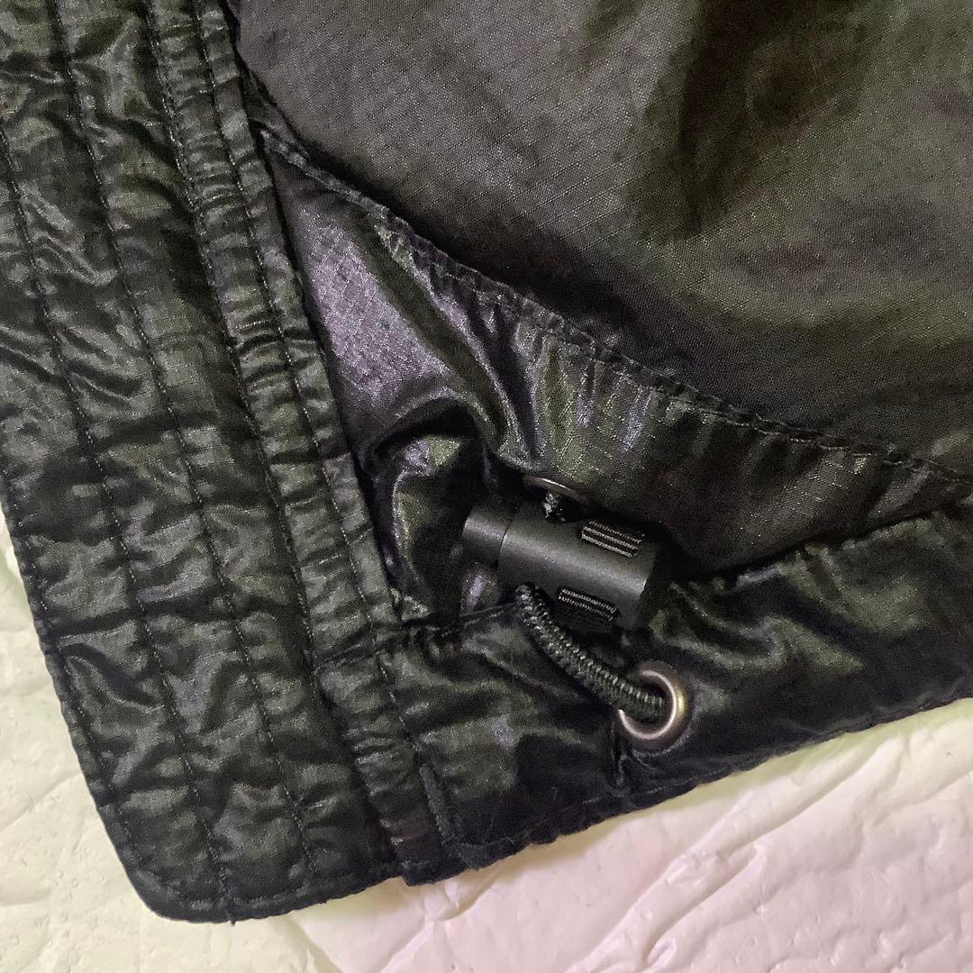 美品 ノースフェイス 中綿ベスト THERMOBALL 刺繍ロゴ ブラック 黒L