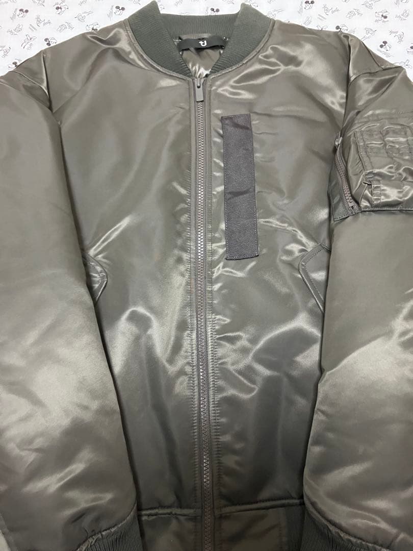 ユニクロ＋J ハイブリッドダウンオーバーサイズMA-1 グレー M (復刻版)