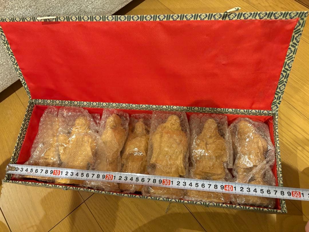 *七福神　木彫り 7体セット 縁起物