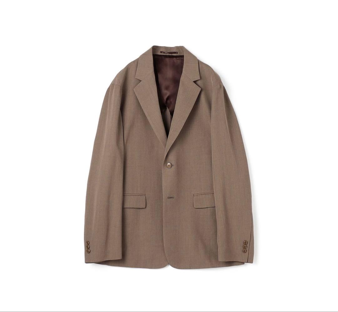 TOMORROWLANDウールレーヨンツイル シングルブレステッド2Bジャケット