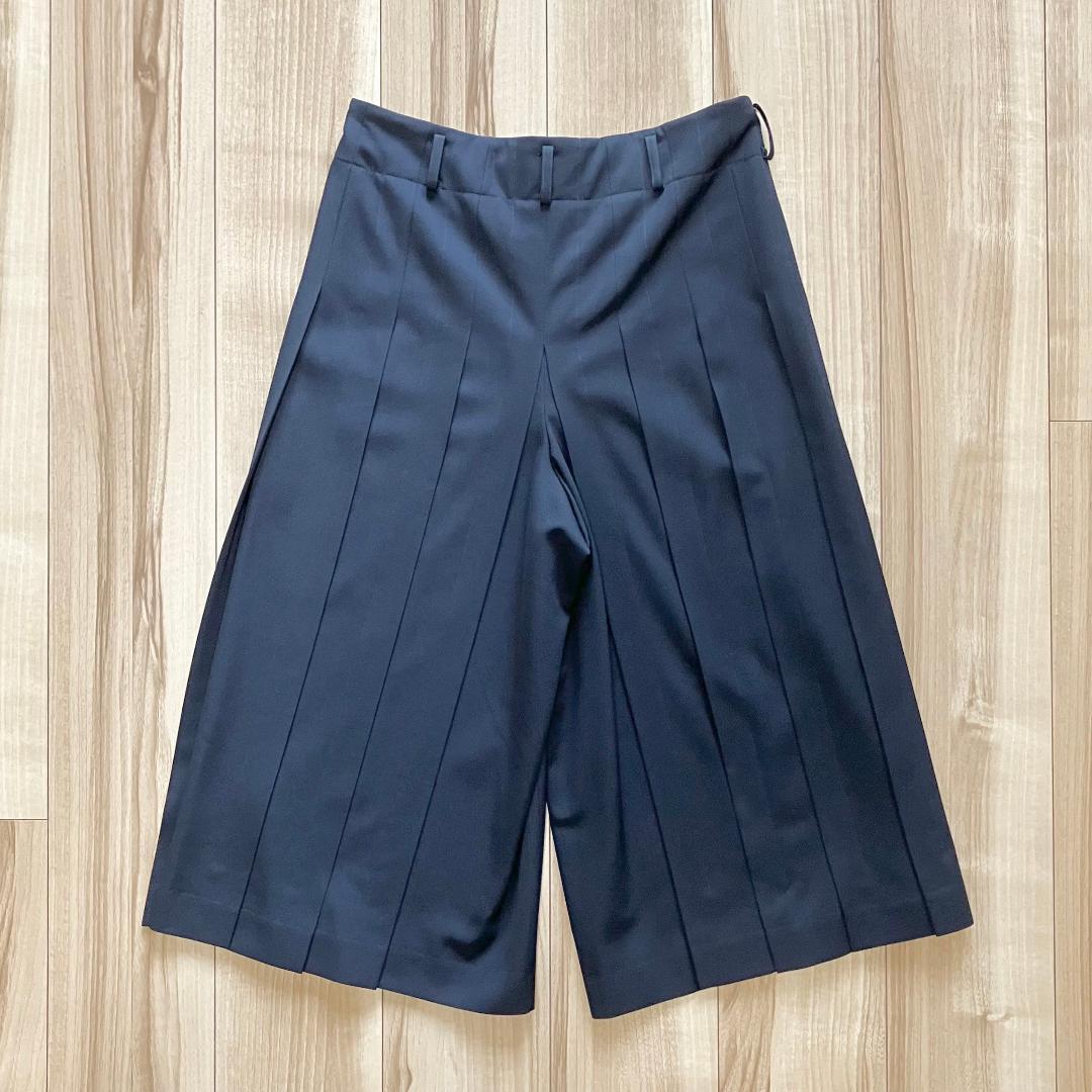 コムデギャルソン ウールギャバ プリーツ 袴パンツ