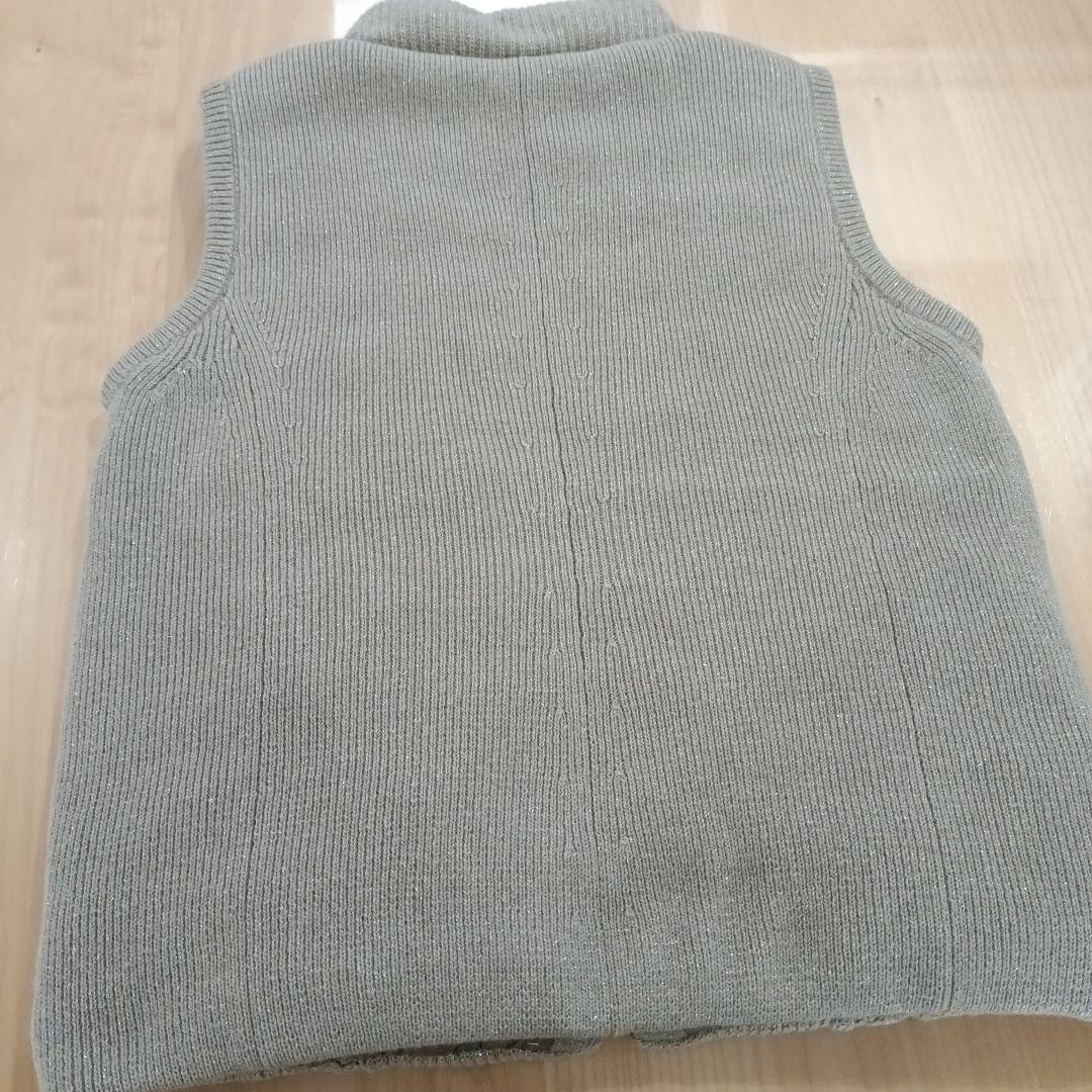 新品　ダーマコレクション　ダウンベスト　カシミヤ混　ニット　L