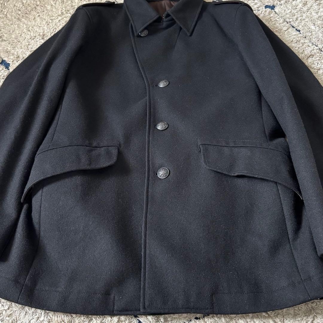 【美品✨】ポールスミス　カシミヤ　ウール　コート　ジャケット　メタル釦　ブラック