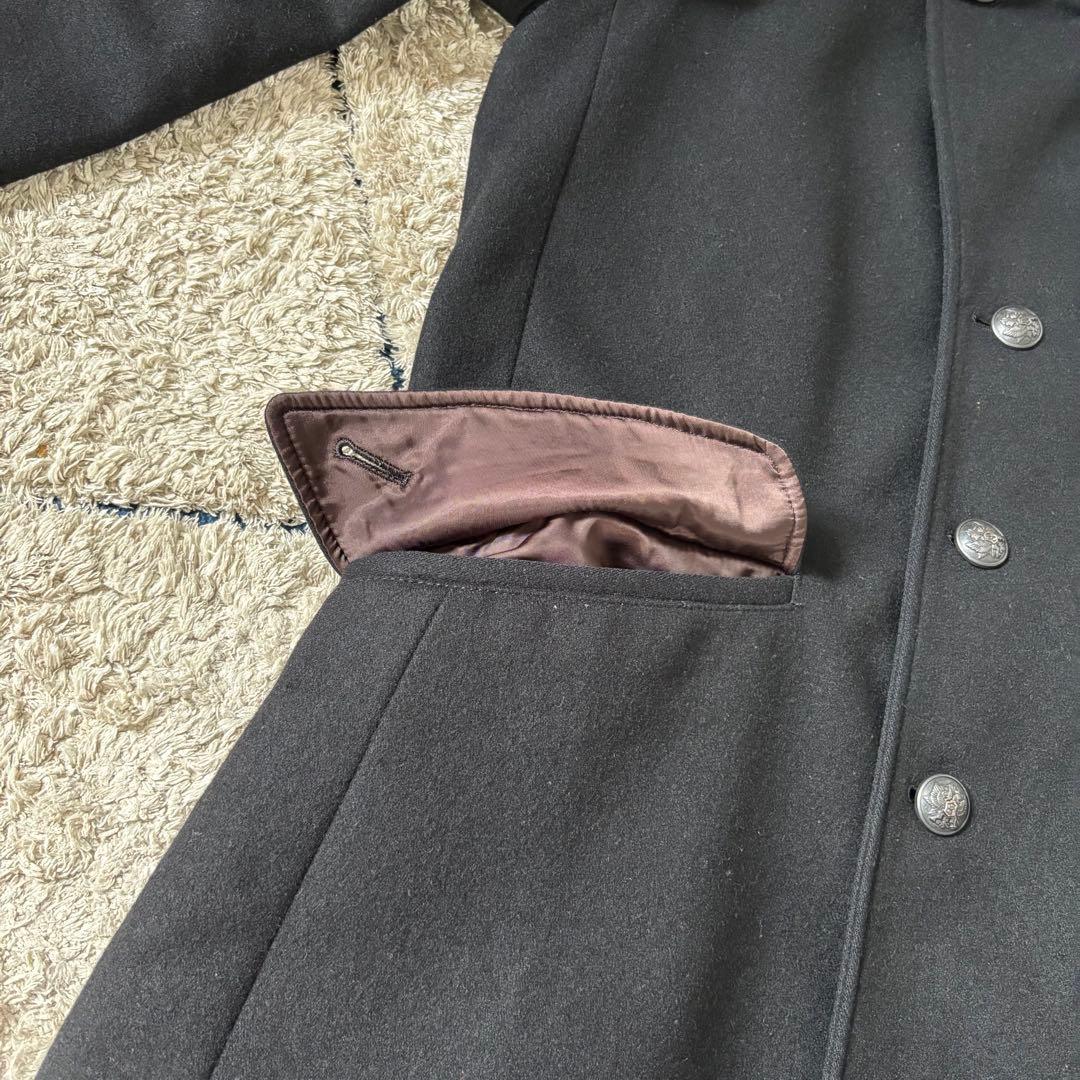 【美品✨】ポールスミス　カシミヤ　ウール　コート　ジャケット　メタル釦　ブラック