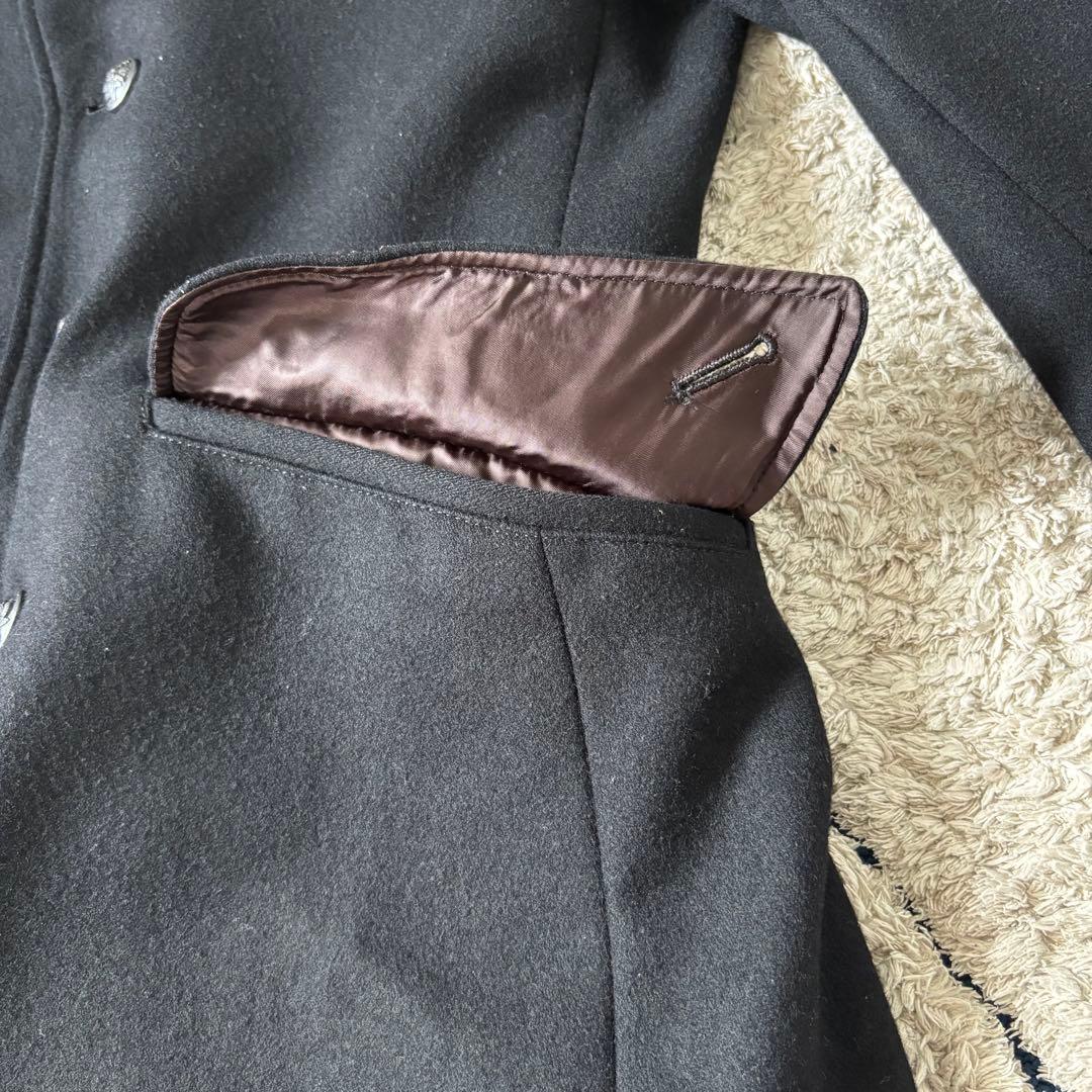 【美品✨】ポールスミス　カシミヤ　ウール　コート　ジャケット　メタル釦　ブラック