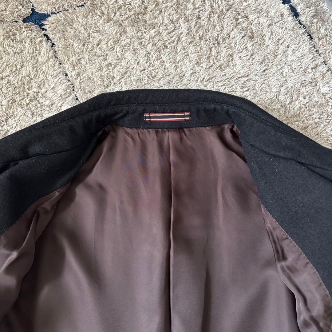 【美品✨】ポールスミス　カシミヤ　ウール　コート　ジャケット　メタル釦　ブラック