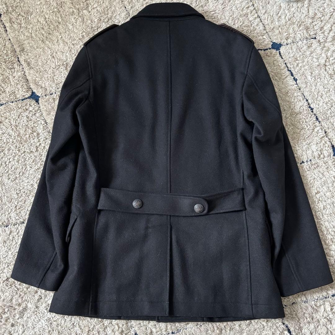 【美品✨】ポールスミス　カシミヤ　ウール　コート　ジャケット　メタル釦　ブラック