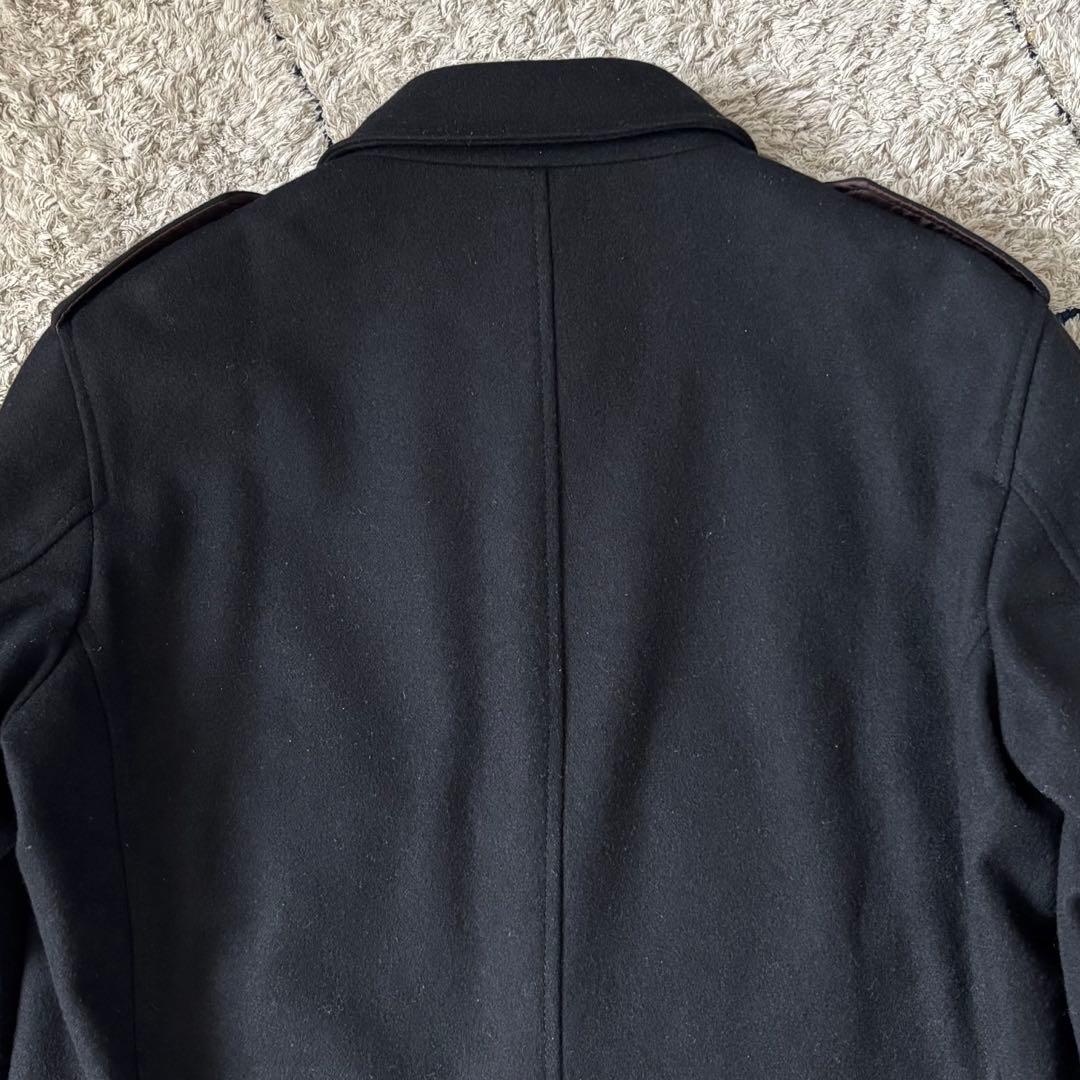 【美品✨】ポールスミス　カシミヤ　ウール　コート　ジャケット　メタル釦　ブラック