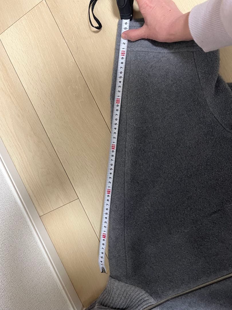 MORABITO グレー ウール　ハーフコート