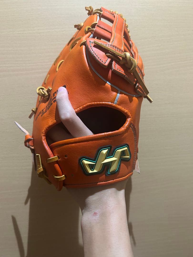 HATAKEYAMA ハタケヤマ　硬式　ファーストミット　型番Ｖ-F1tr 袋付