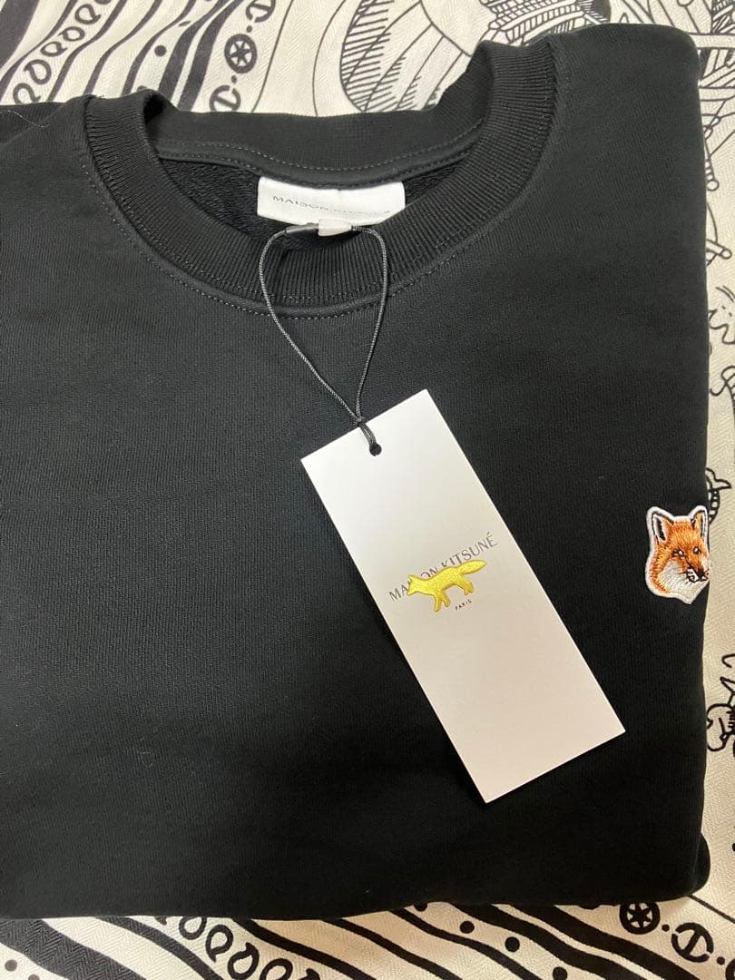 MAISON KITSUNEスウェット　ブラック　S
