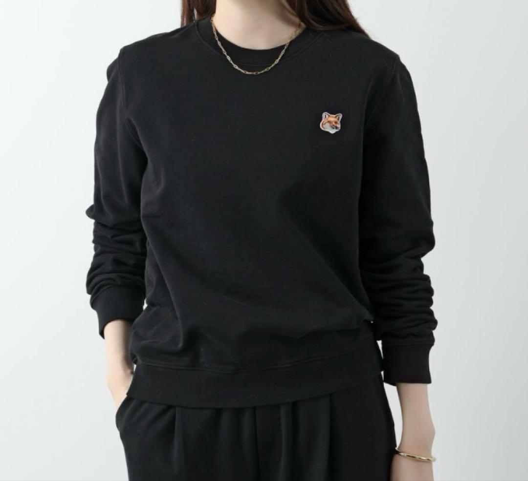 MAISON KITSUNEスウェット　ブラック　S