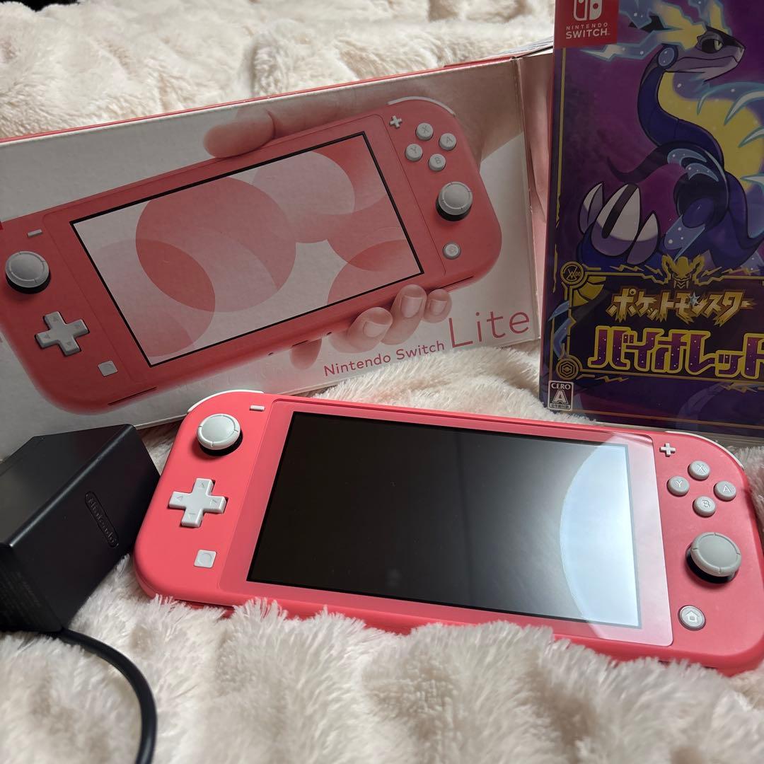 Nintendo Switch Lite ピンク&ポケモンV箱付き