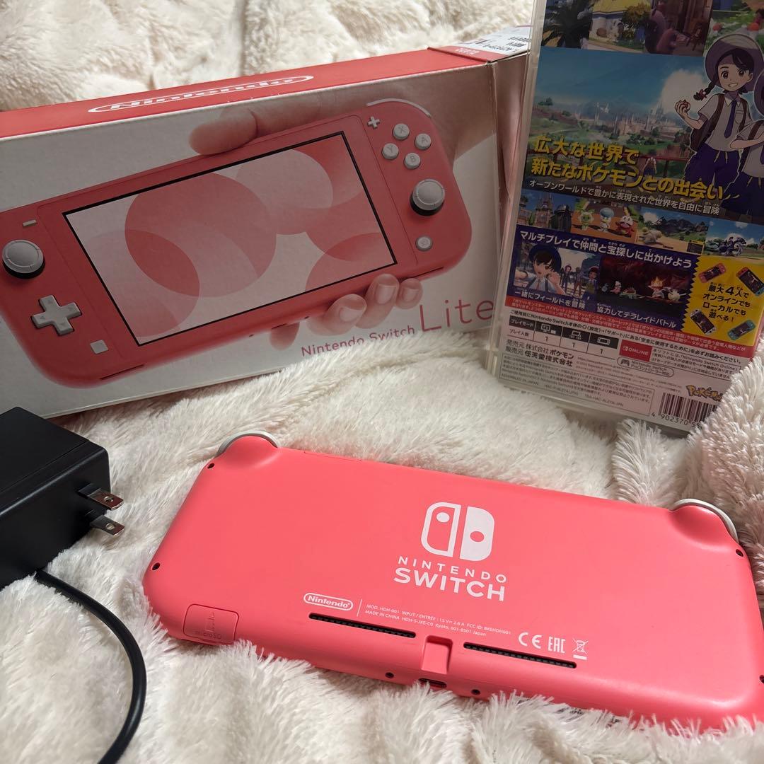Nintendo Switch Lite ピンク&ポケモンV箱付き