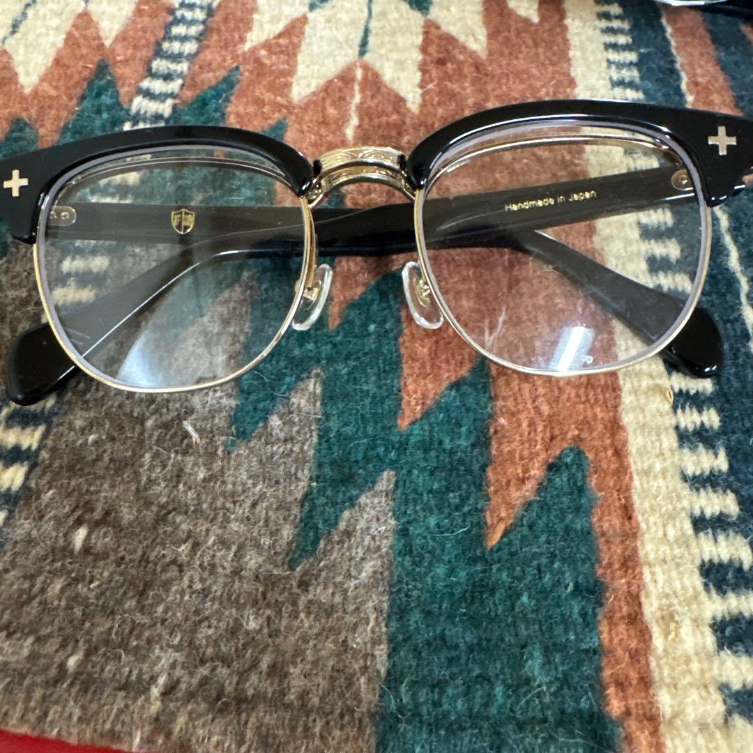 FOREMOST サングラス フリップアップ ブラックxゴールド 鯖江