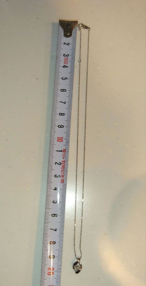 【値下げ中】14K　ホワイトゴールド　ダイヤネックレス