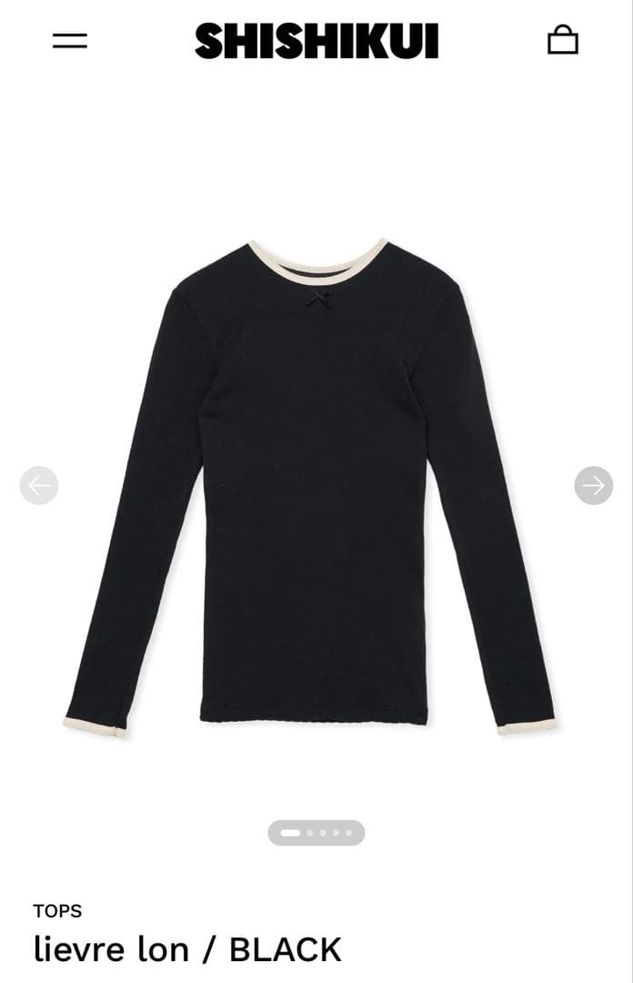 SHISHIKUI lievre lon ブラック Mサイズ