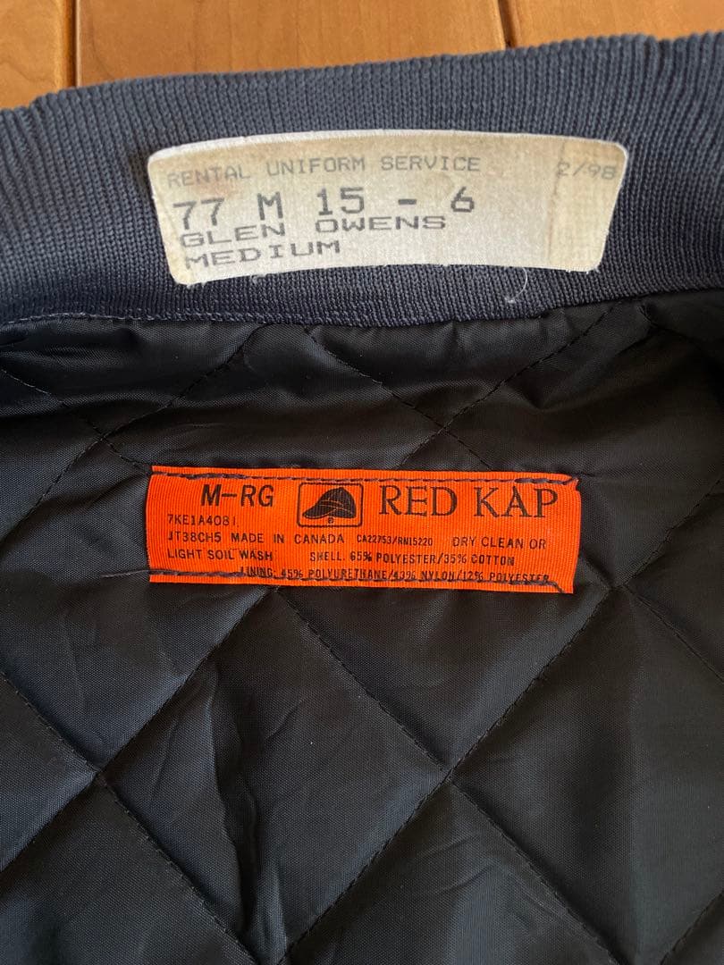 REDKAP ワークブルゾン ワークジャケット MA-1 チャコールグレー M