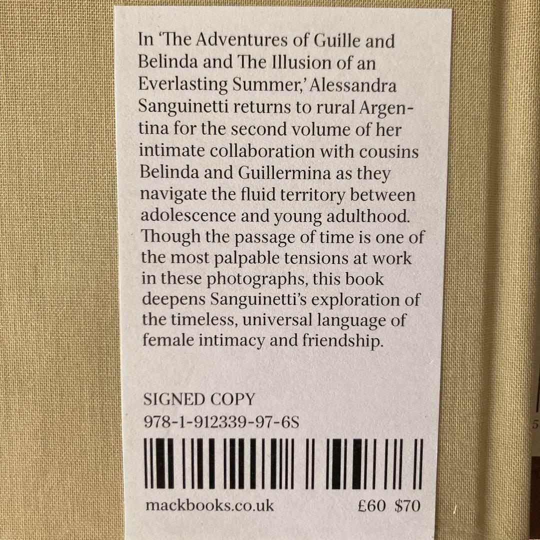 Alessandra Sanguinetti 写真集　サイン入り　未開封レア