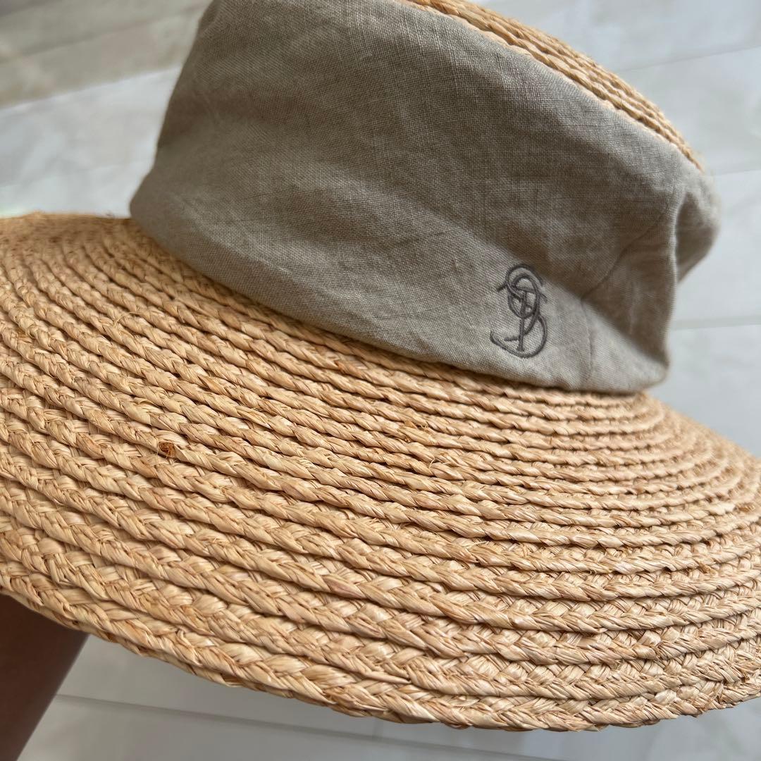【極美品】the9shop サマーハット　2021年ベージュ　鈴木六夏さん