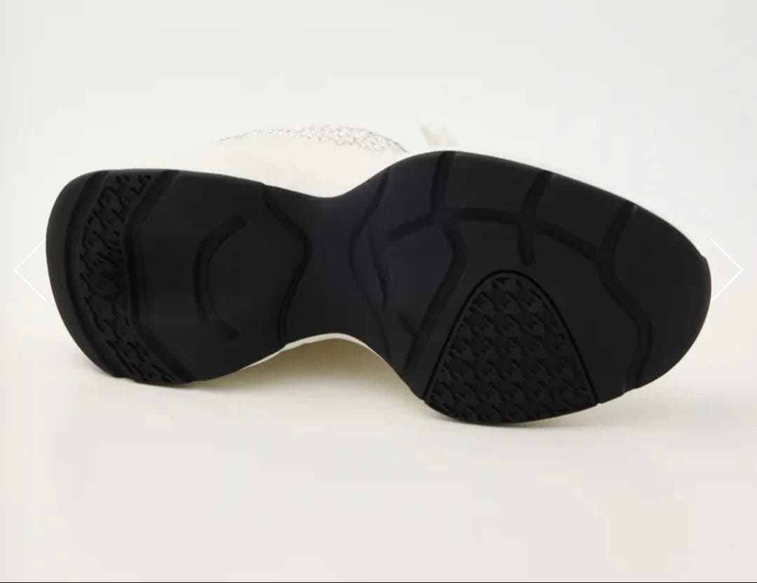 staccato パールミックスハイヒールスニーカー ホワイト