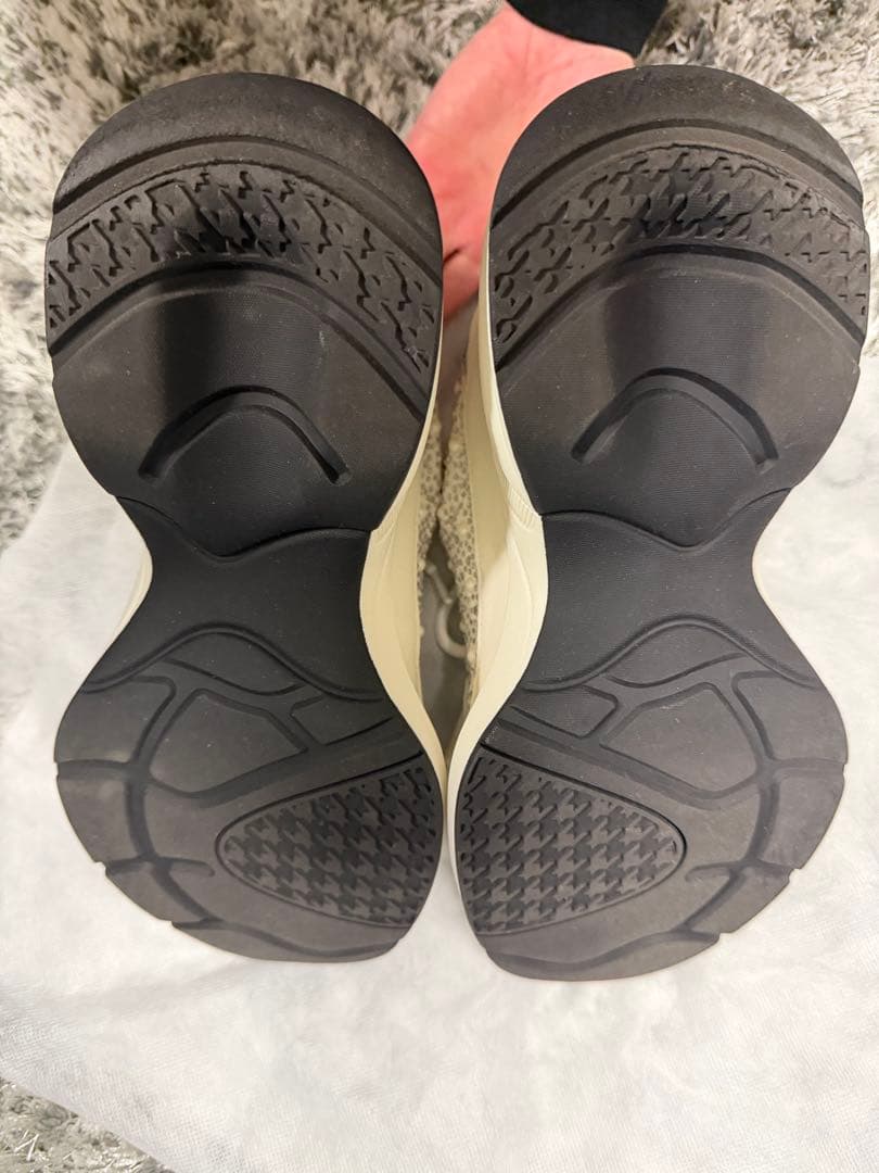 staccato パールミックスハイヒールスニーカー ホワイト