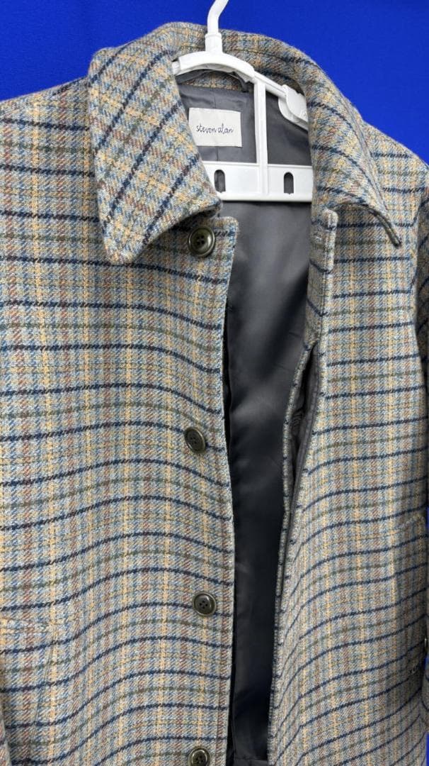 未使用に近い★ARROWS Steven Alan チェック ステンカラーコート