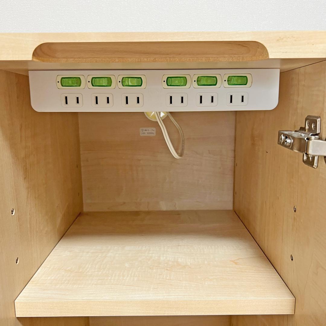 送料込） Meuble サイドボード テレビボード コンセント付き ブランド家具