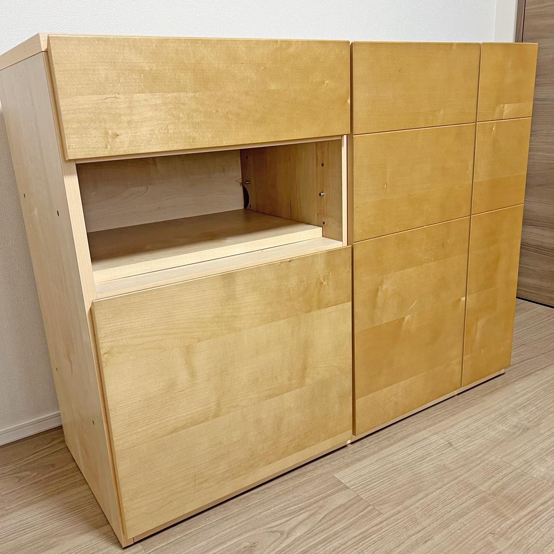 送料込） Meuble サイドボード テレビボード コンセント付き ブランド家具