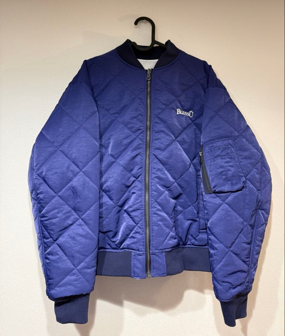 blessu ボンバージャケット　ブレスユー　ダウン　ジップフーディ