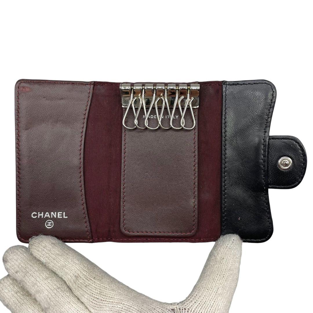 箱付き✨️CHANEL 6連 キーケース マトラッセ キルティング ココマーク