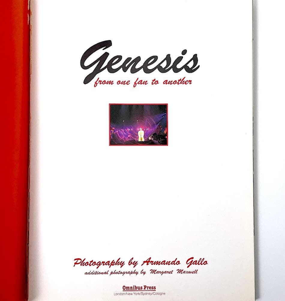 絶版本 写真集 GENESIS FROM ONE FAN TO ANOTHER