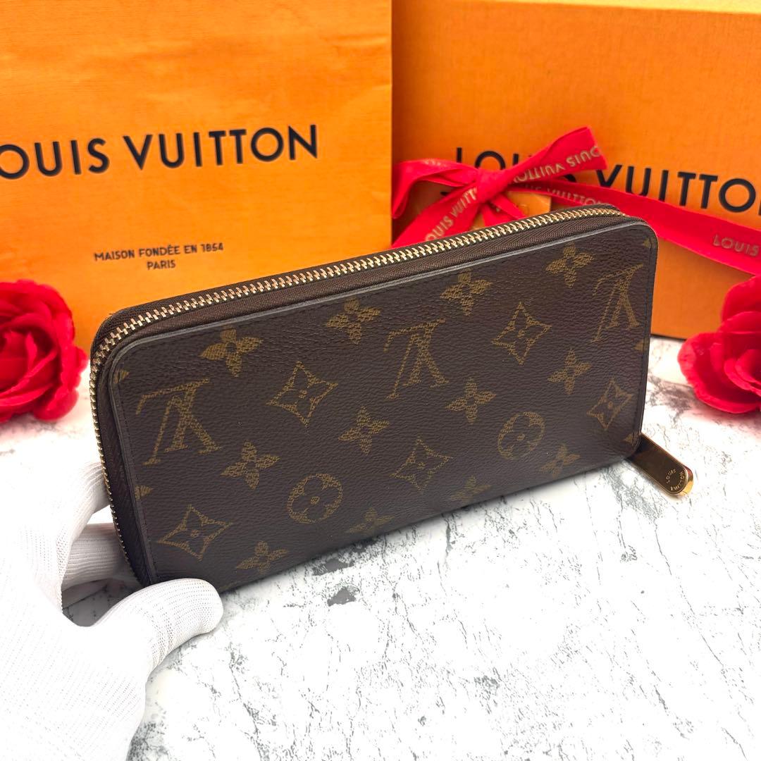 【新型モデル】 ルイヴィトン モノグラム ローズバレリーヌ ジッピーウォレット