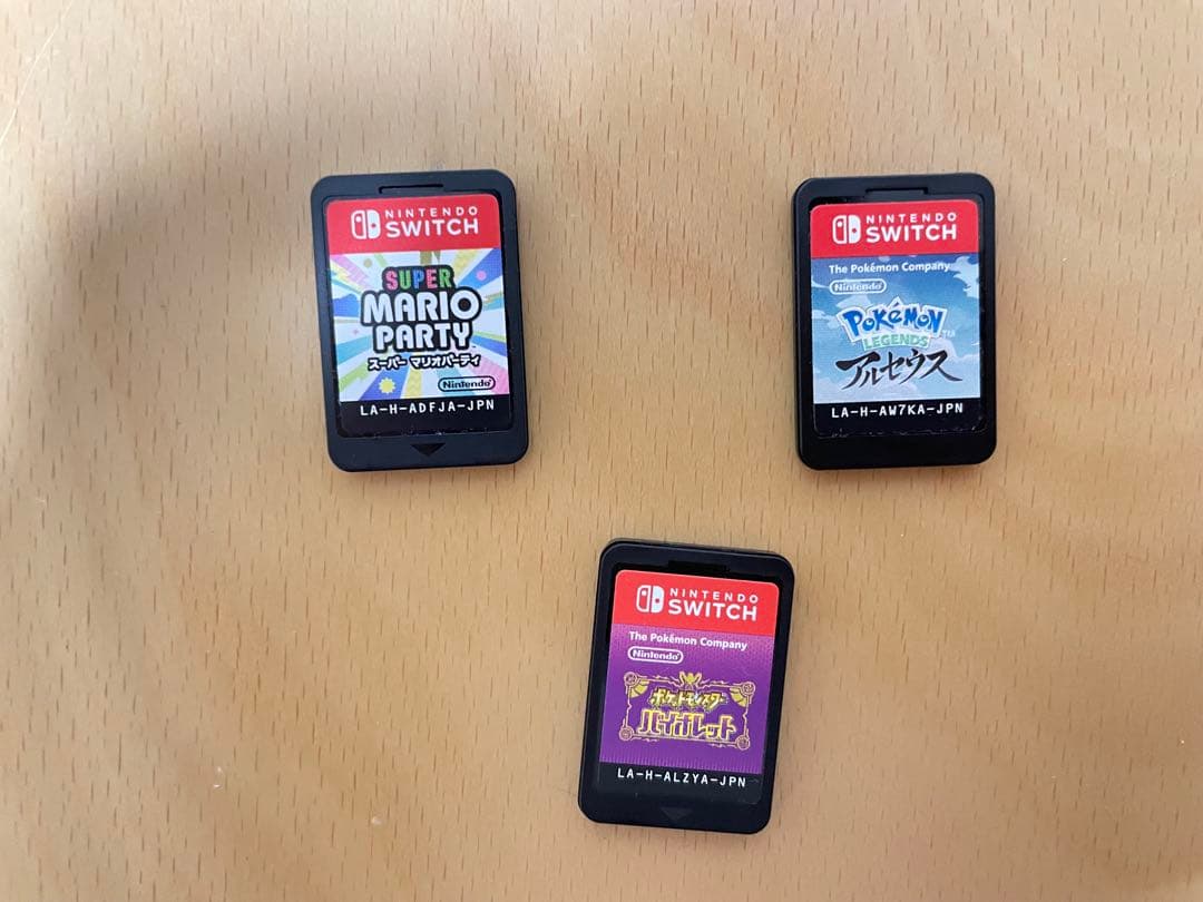 switchソフト　マリオパーティジャンボリー・ポケモンアルセウス・バイオレット