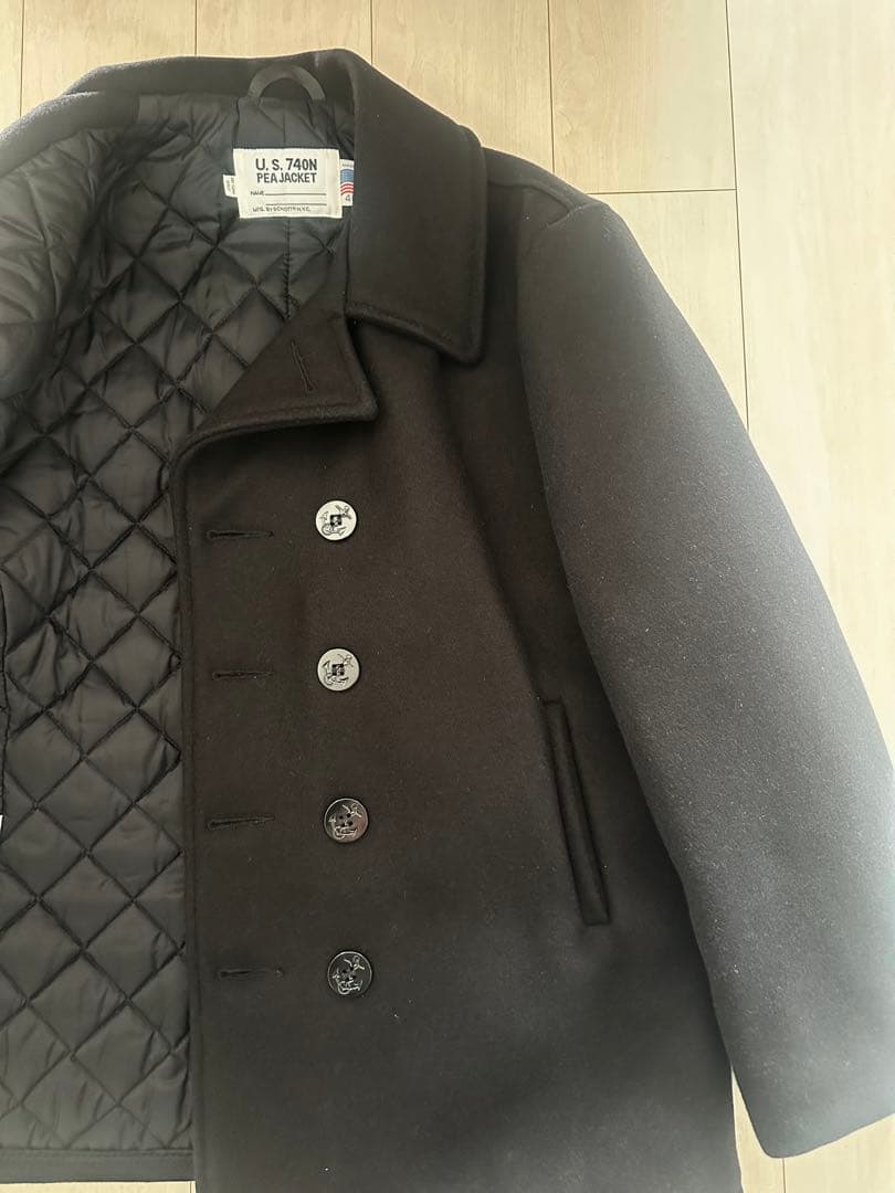 U.S. 740N Pea Jacket ブラック 46