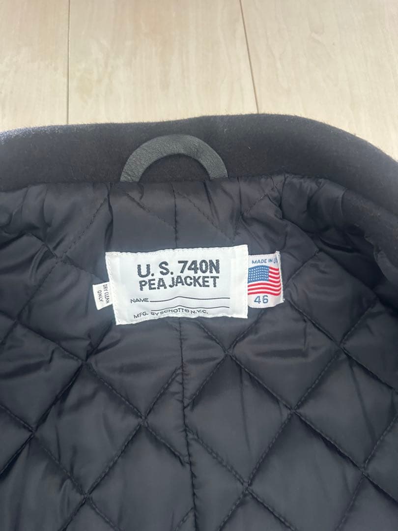 U.S. 740N Pea Jacket ブラック 46