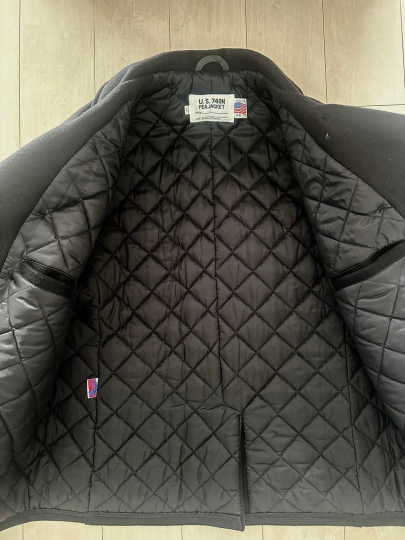 U.S. 740N Pea Jacket ブラック 46