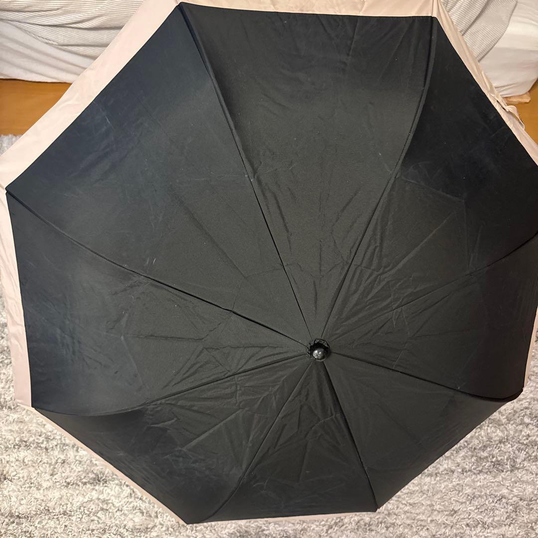 芦屋ロサブランRosa Blanc 100%完全遮光 折りたたみ傘 55cm