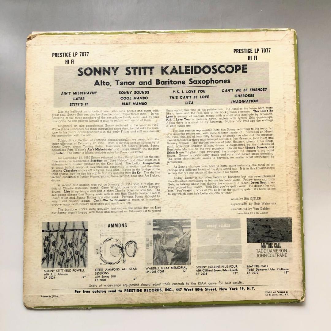 #3721【希少名盤】ソニー・スティット Sonny Stitt Jazz LP