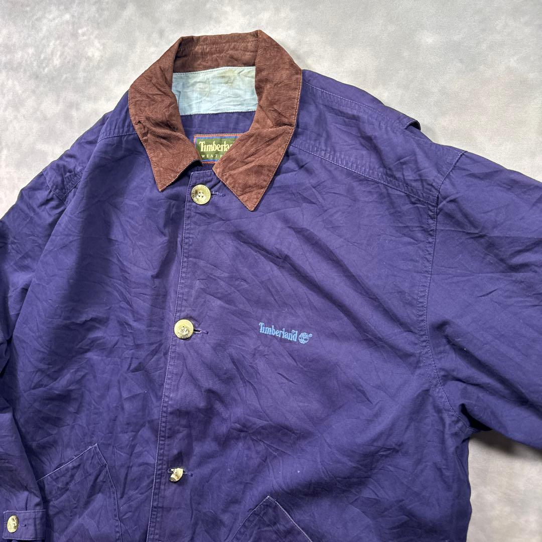 ティンバーランド 古着 90sフィールドジャケット　コーデュロイカラー　S17