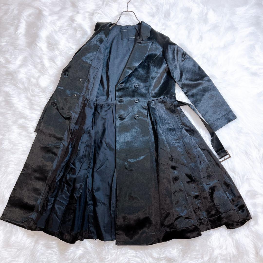 ハザマ 2020-21AW 駆け巡る黒衣コート アセテートVER