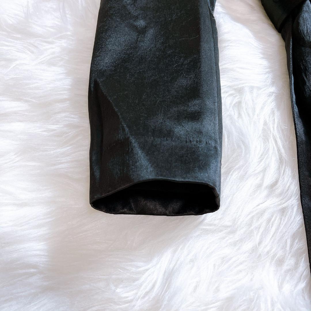 ハザマ 2020-21AW 駆け巡る黒衣コート アセテートVER