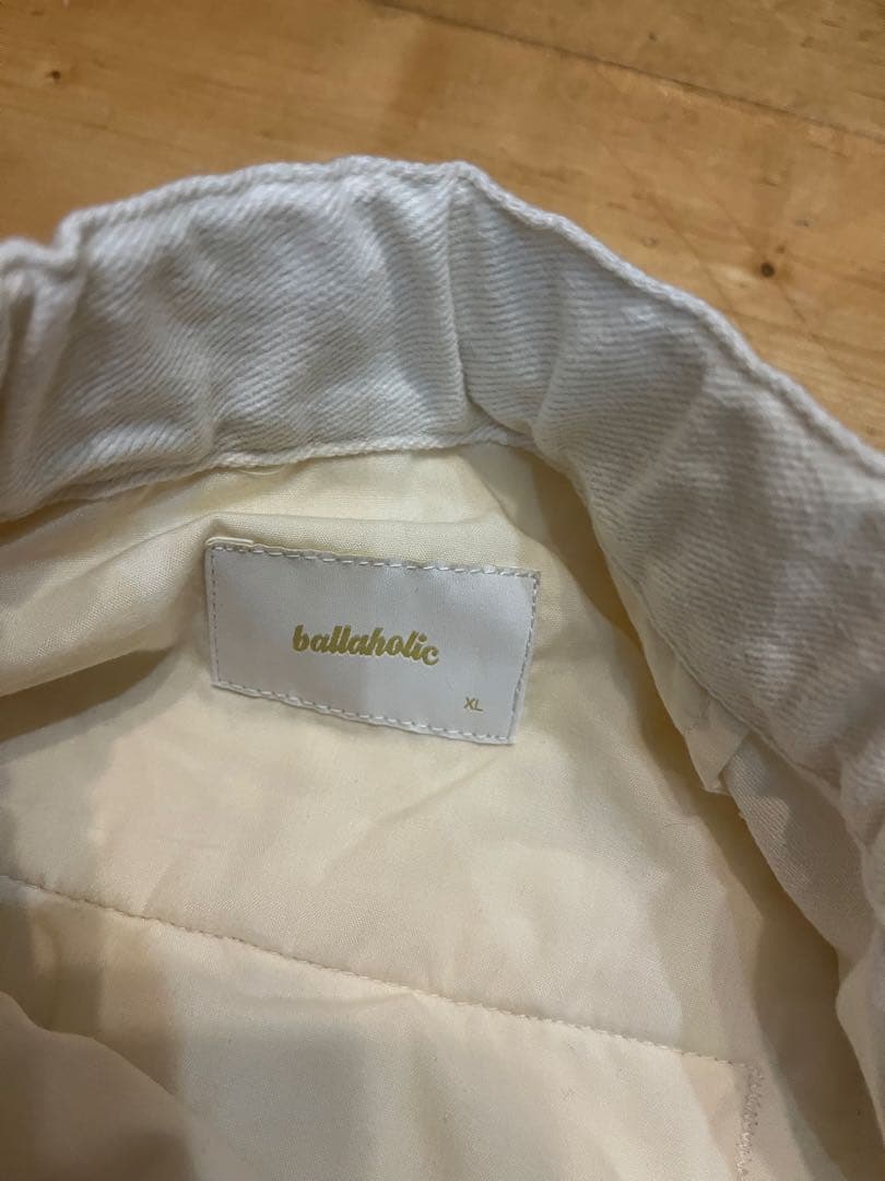 ballaholic オフホワイト イージーパンツ