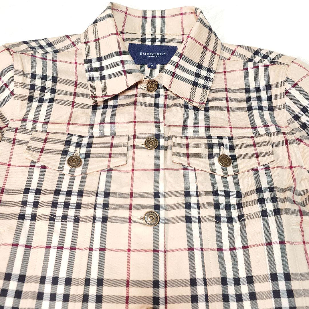 美品✨バーバリーロンドン ジャケット ノバチェック ベージュ レディース M
