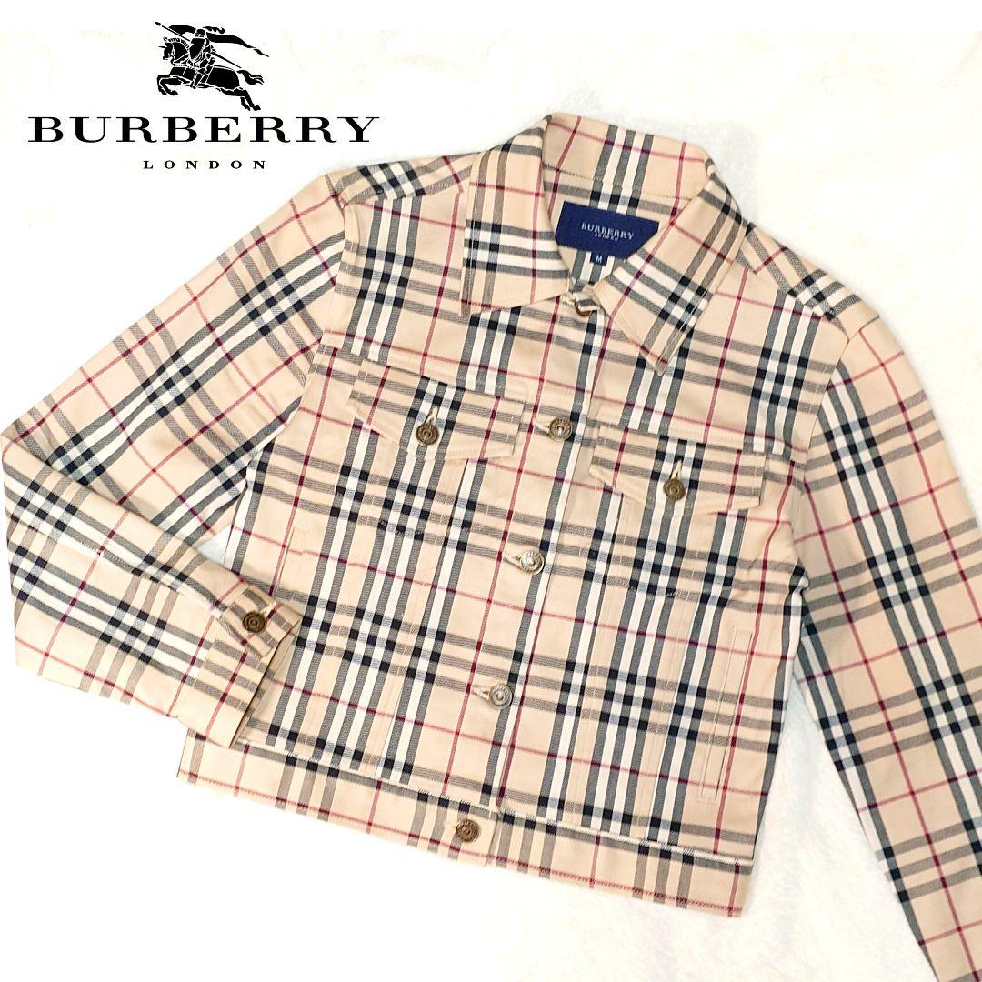 美品✨バーバリーロンドン ジャケット ノバチェック ベージュ レディース M